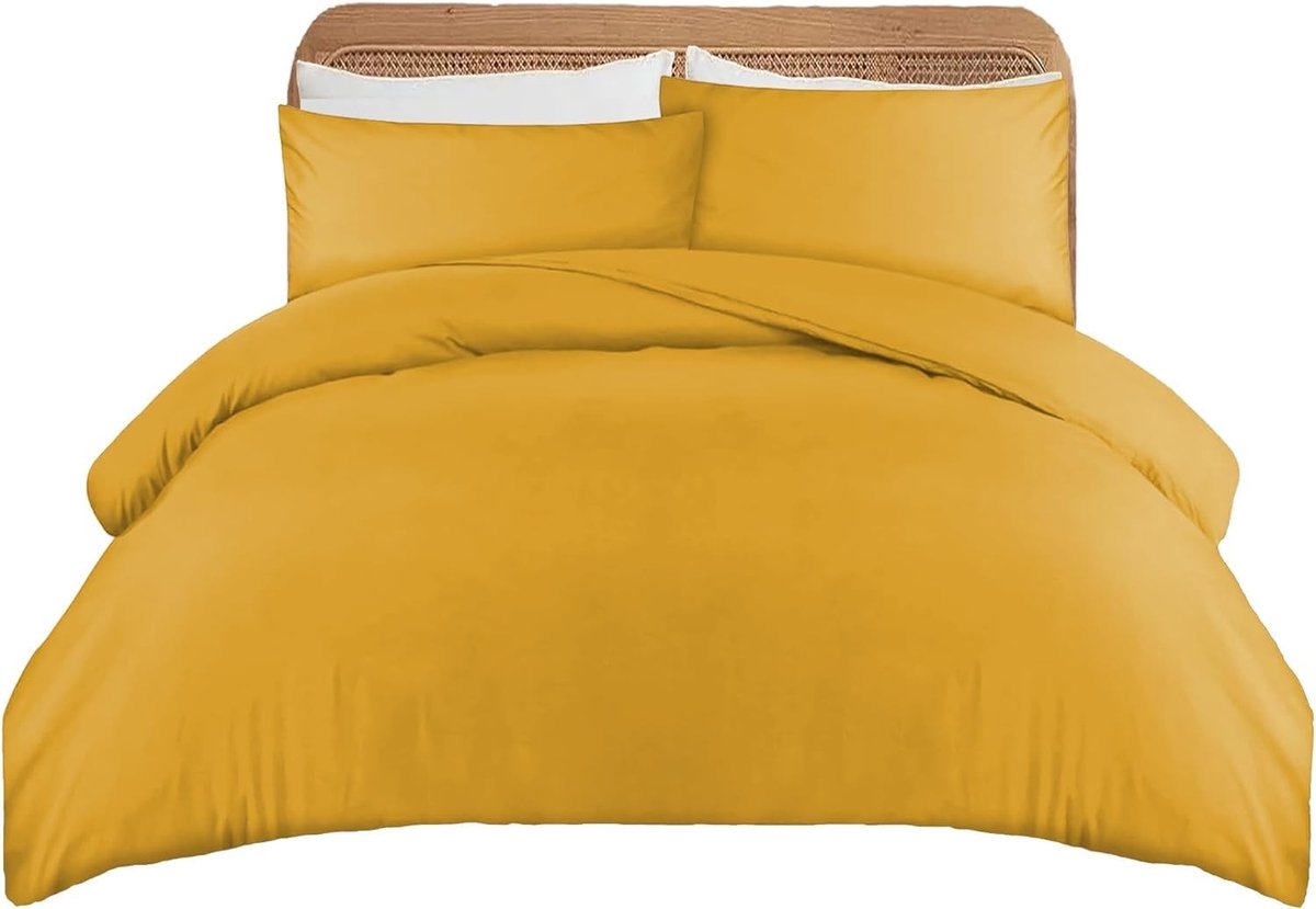 Omgoods - King Size Duvet Cover Set van 100% Microfiber met Kussenslopen