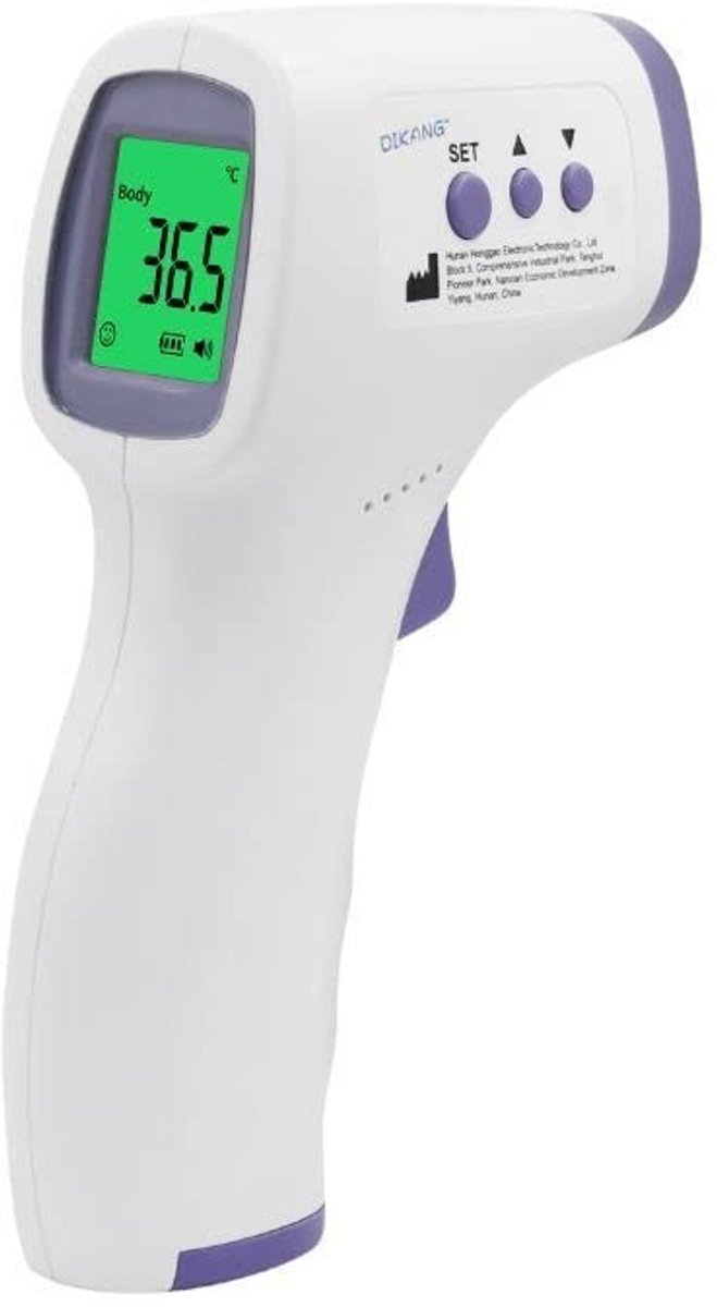 Omgoods - Digitale Infrarood Thermometer - Snelmeting met Koortsalarm