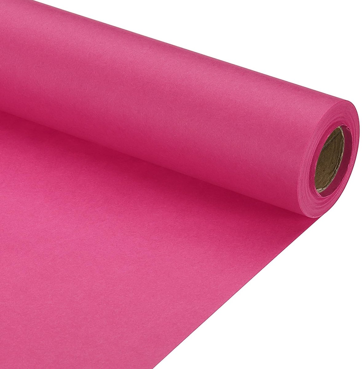 Omgoods - Cadeaupapier Rol - 30cm x 394cm Kraft Papier in Donkerroze