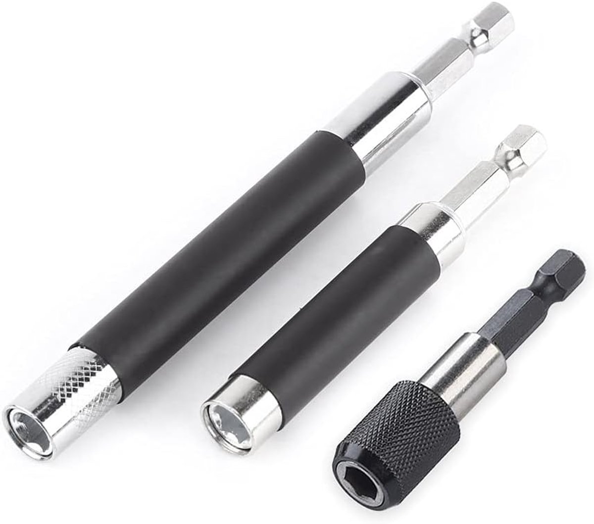3 stuks snelwisselbithouder magnetische boorverlenging houder 1/4 inch zeskantschacht schroevendraaier bit houder boorhouder adapter voor schroeven moeren