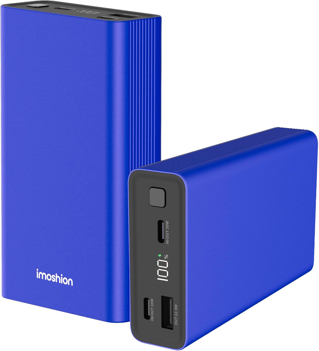 imoshion® Powerbank 20000 mAh - 30W Ultra Snellader - 4x Smartphone Opladen - USB C / USB A - Powerbanks - Universeel - Quick Charge 3.0 en Power Delivery