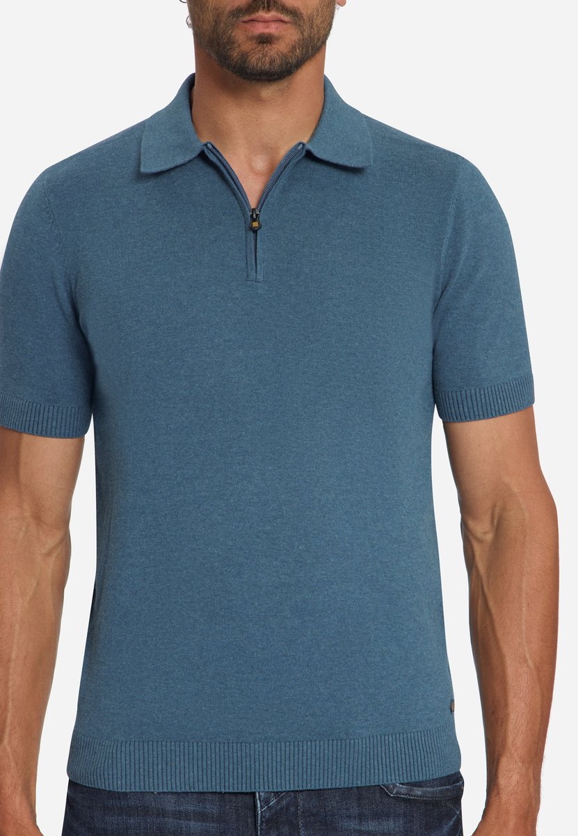 Fijngebreide Zip Polo