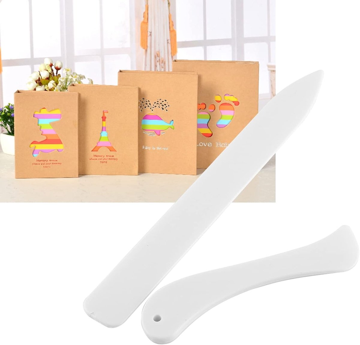 Papier Vouwer Set - Plastiek Creaser - Papier Ambachten Maken - Duurzaam Plastic Materiaal - 2 stuks - Niet gespecificeerd