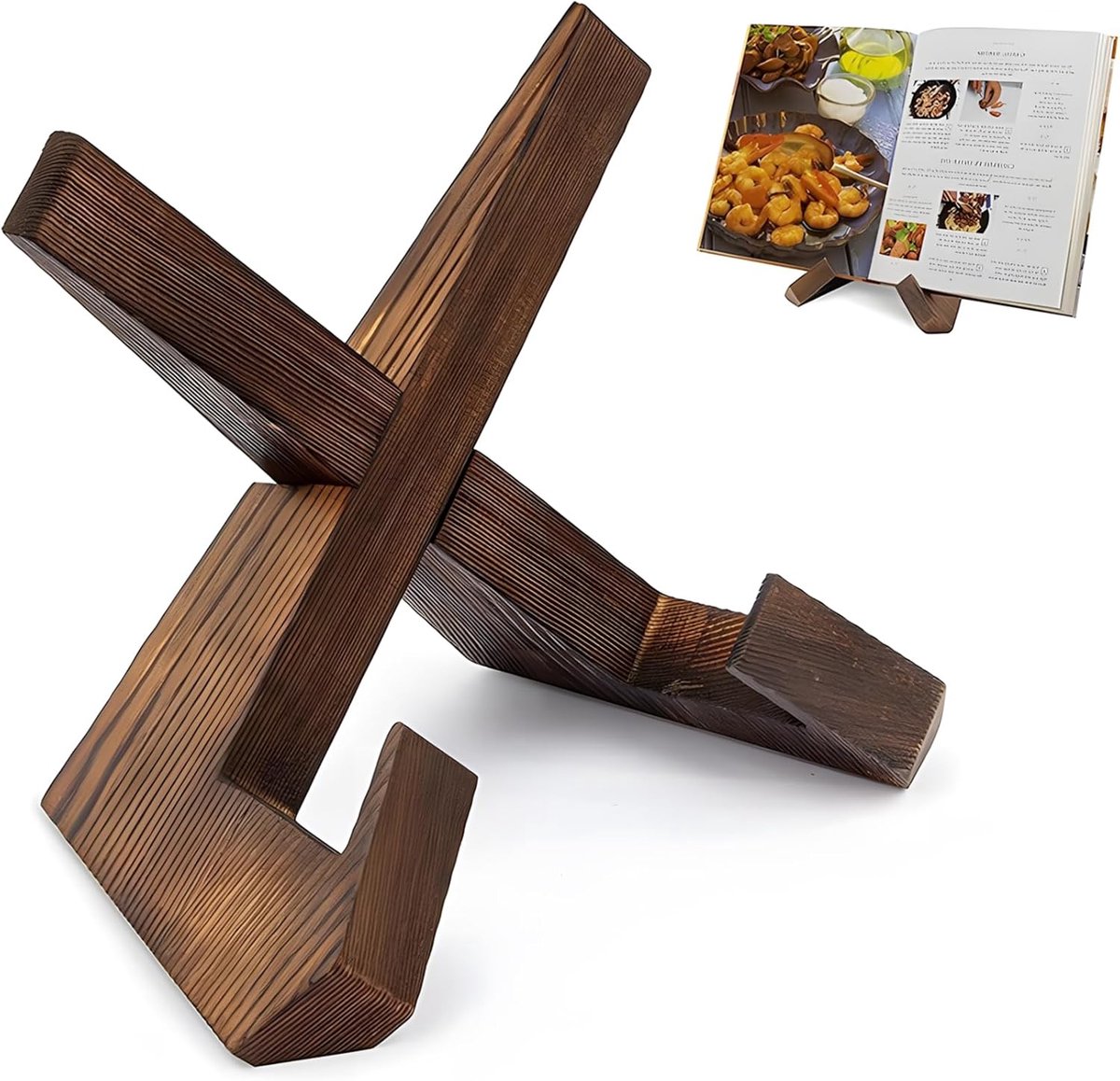 bordenhouder 16,6 cm - houten fotostandaard - decoratieve tafelstandaard - ideaal voor presentaties - ShopVlot