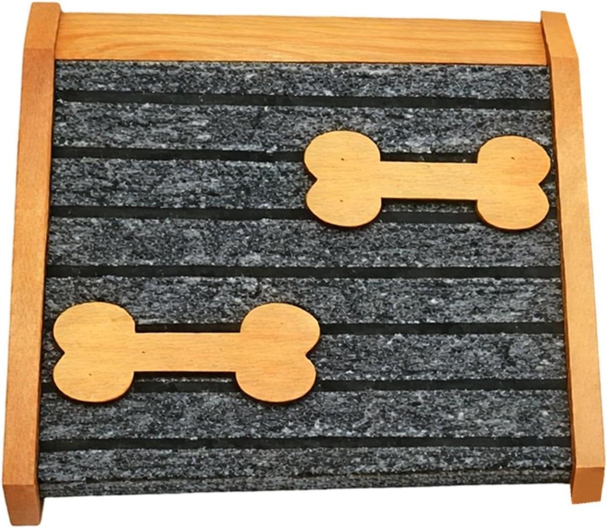 Hondenhelling Houten Trap - Huisdieren Oplopertje - Veilig Bereiken Bank - Antislip Technologie - 30x15x25cm - Natuurlijk Hout
