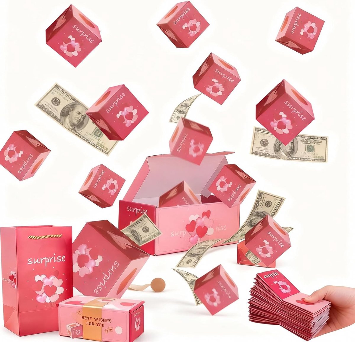 Luxe Verrassingsdoos met Cadeau voor Valentijnsdag of Verjaardag