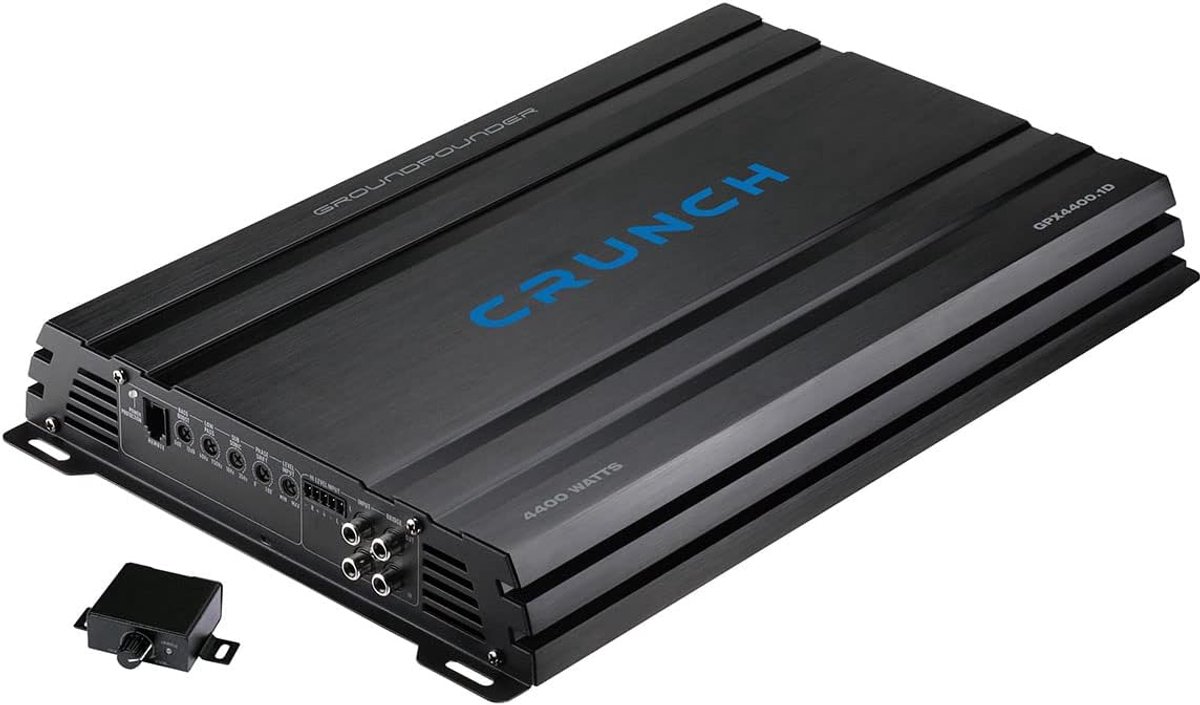 SnelShoppen - Crunch GPX4400.1D - Class D Digitale Mono Versterker - Mono Blok Versterker met Subsonisch Filter en Bass Boost - Ideaal voor Feest, Aut