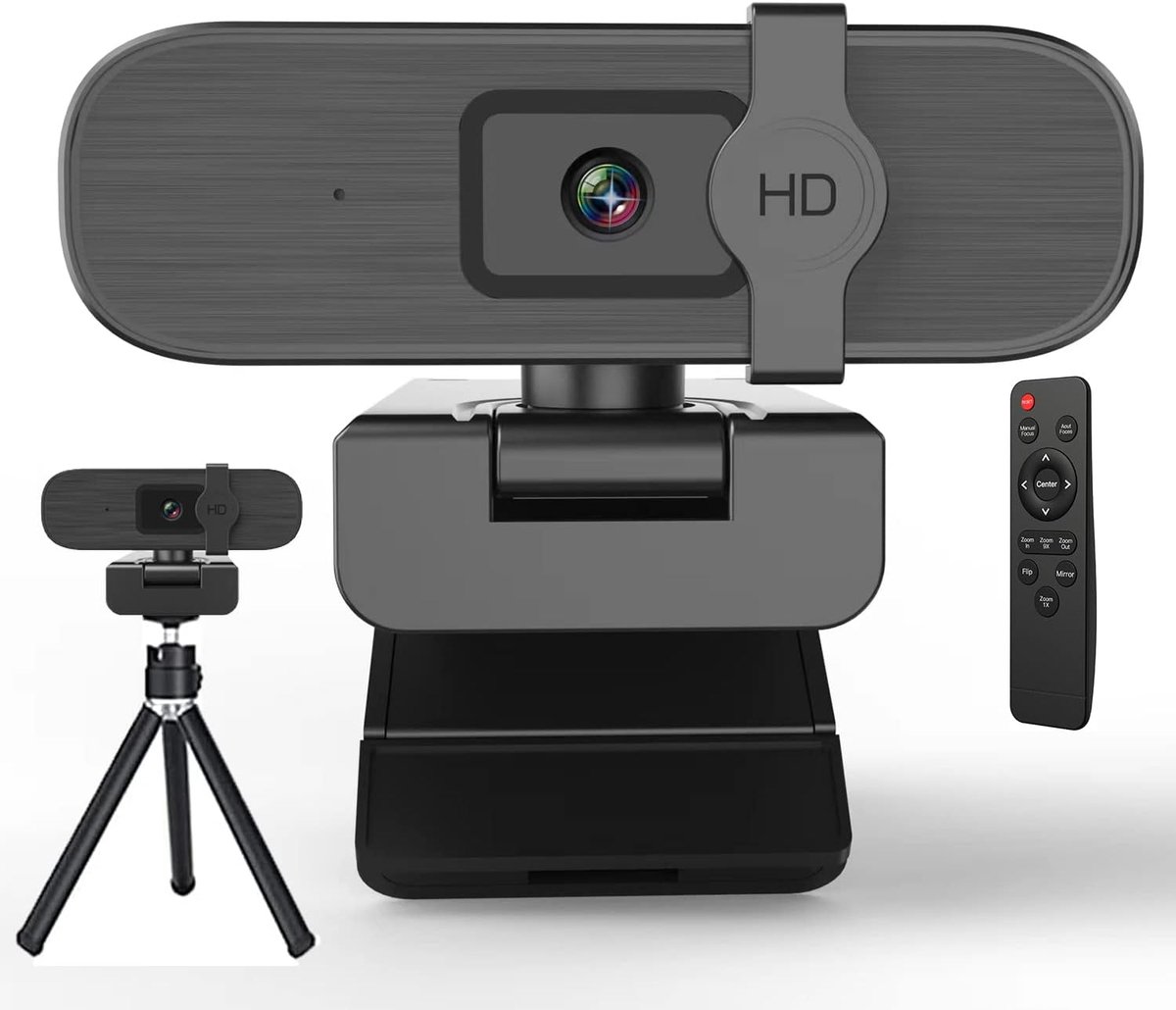 4K Webcam voor pc - Ultra HD - Met afstandsbediening - Ideaal voor videovergaderingen - ShopVlot