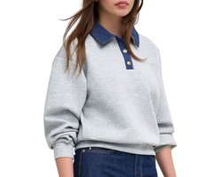 ONLY - ONLSCARLET L/S POLO MIX SWEAT UB PR SWT Dames Top