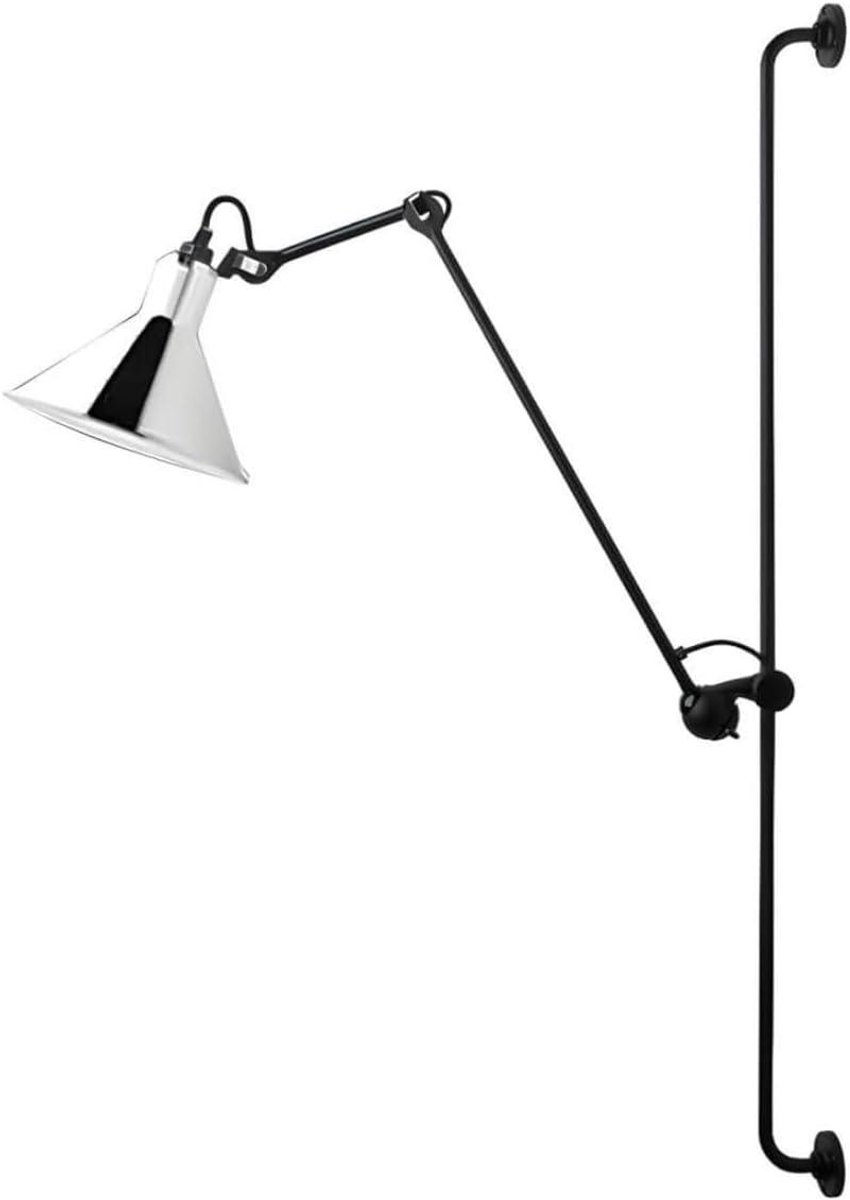 Zwenkarm Wandlamp - Draaibare Lamp - Lezen aan Bed - 360 Graden Draaibaar - 23 inch Arm - Geborsteld Nikkel