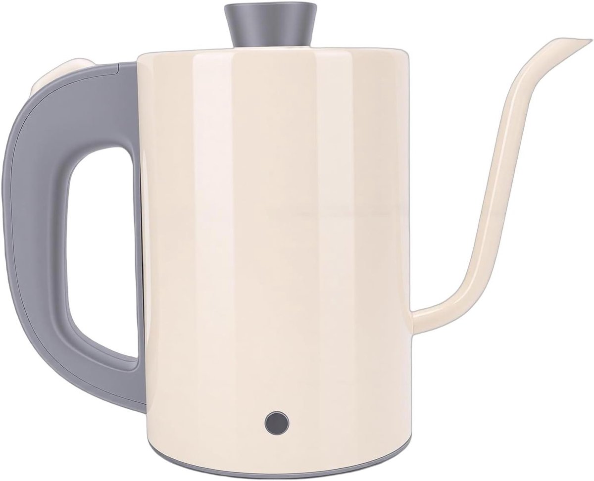 Zwanenhals Waterkoker - Giet Koffieketel - Ideale Koffie Zetten - Nauwkeurige Temperatuurregeling - 08 Liter - Zilver