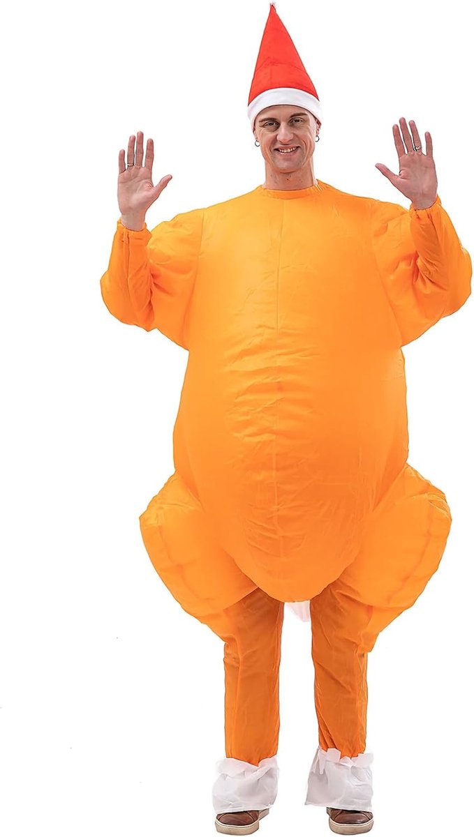 Opblaasbaar Kerstkostuum Opblazen Kerst Outfit Halloween Festival Kostuum Carnaval Xmas Pak