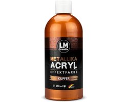 LM-Kreativ Metallika - Acrylverf - 500 ml - Koper metallic glans