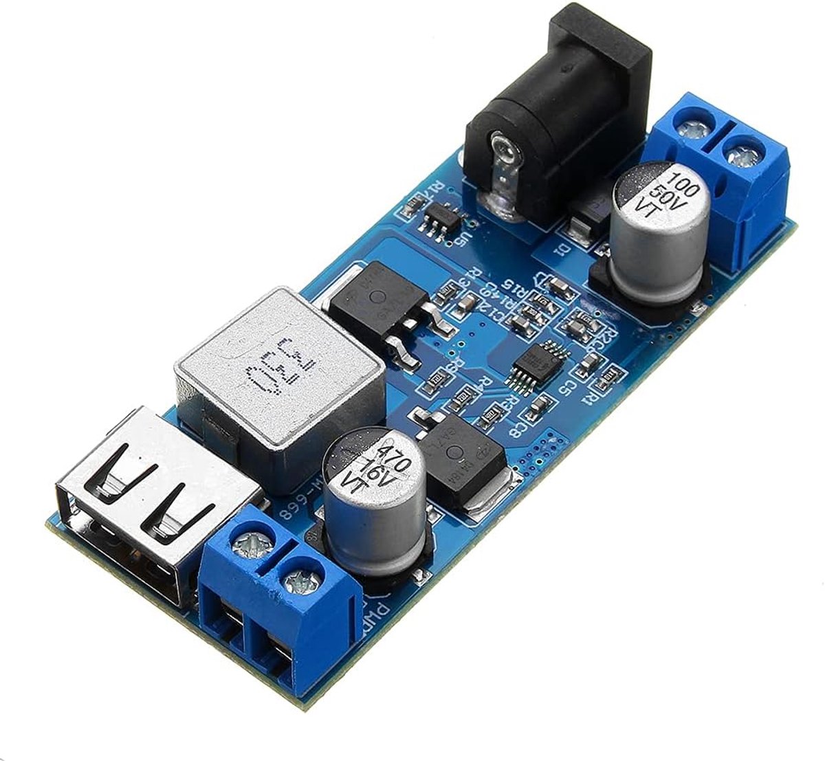 S DC-DC 24V/12V Naar 5V 5A Step Down Voeding Buck Converter Verstelbare USB Step-down Oplaadmodule