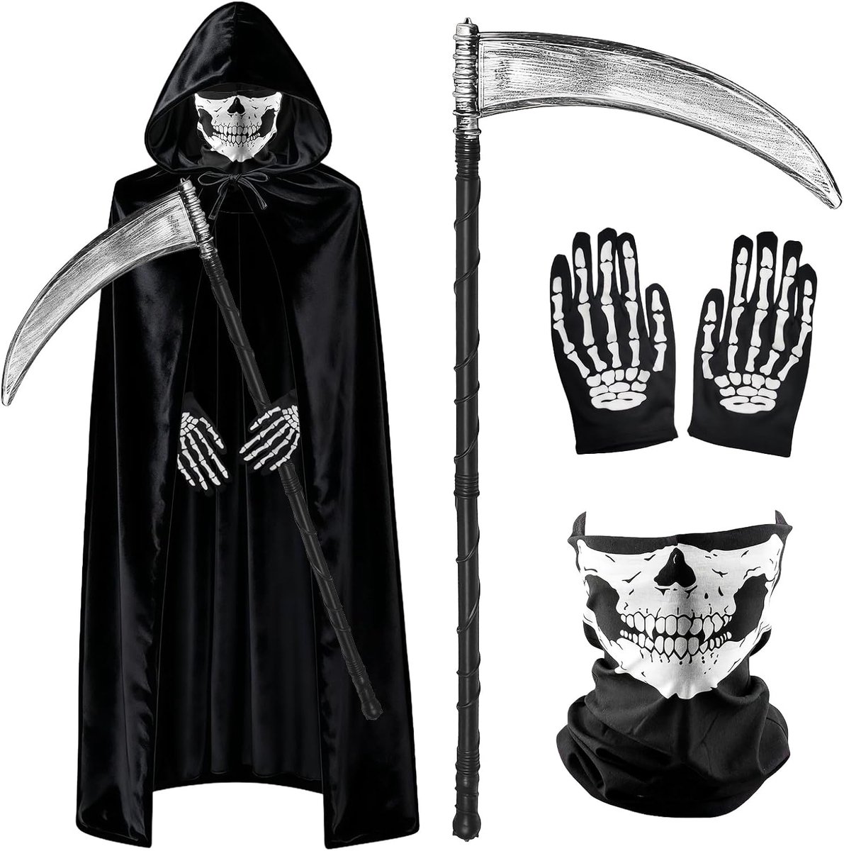 Reaper-kostuum, griezelig Halloween-kostuum