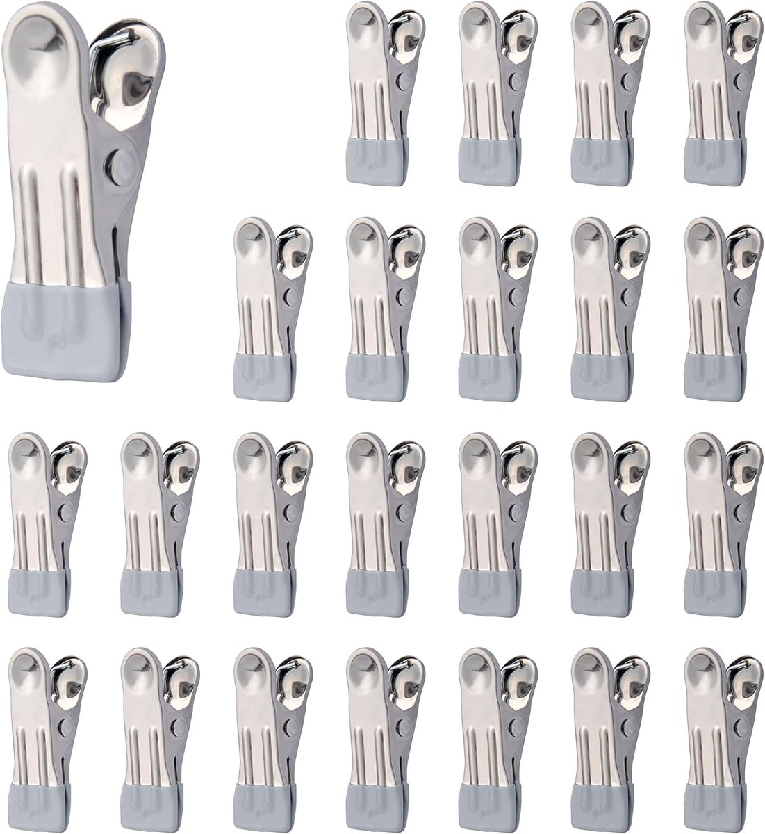 Wasknijpers, Antislip Spoorloos | Metalen Knijpers – Roestvrijstalen Knijpers Voor Handdoeken, Sokken, Ondergoed, Voedselafdichting En Foto'S.