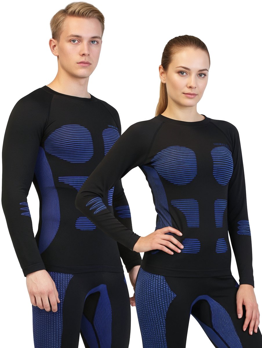1x thermoshirt met lange mouwen voor dames en heren
