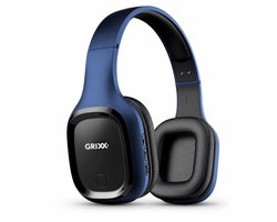 Grixx draadloze Bluetooth koptelefoon - Over-ear - Microfoon - Blauw - Lichtgewicht
