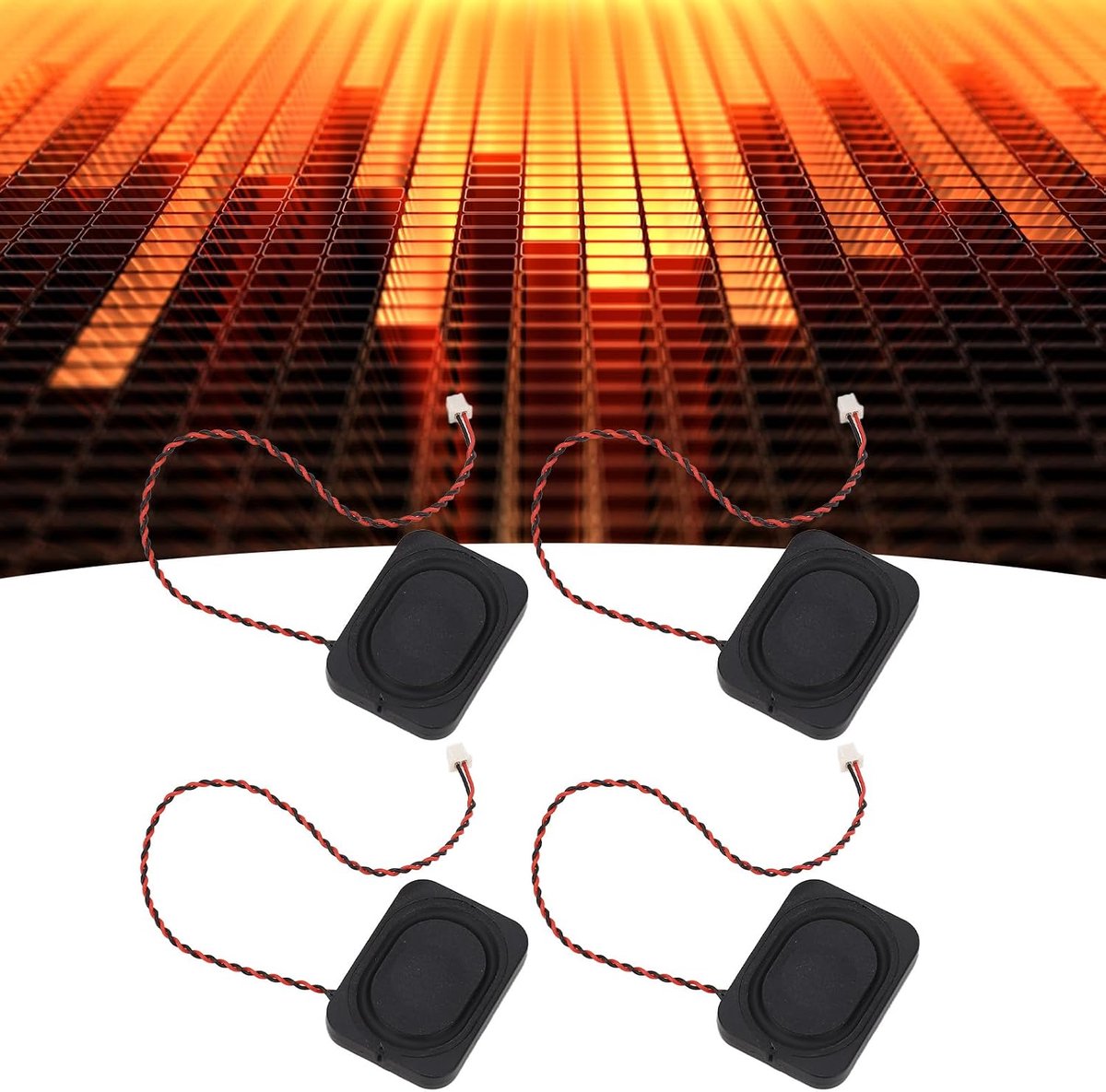 4 Stuks 2535 Holteluidspreker, 25 * 35mm Mini 2W Luidspreker 8Ω 0 Tot 20Khz Volledige Frequentierespons Audio Correcte Holte Luidspreker Jst Terminal, Voor Laptops, Videotelefoons, Dvds