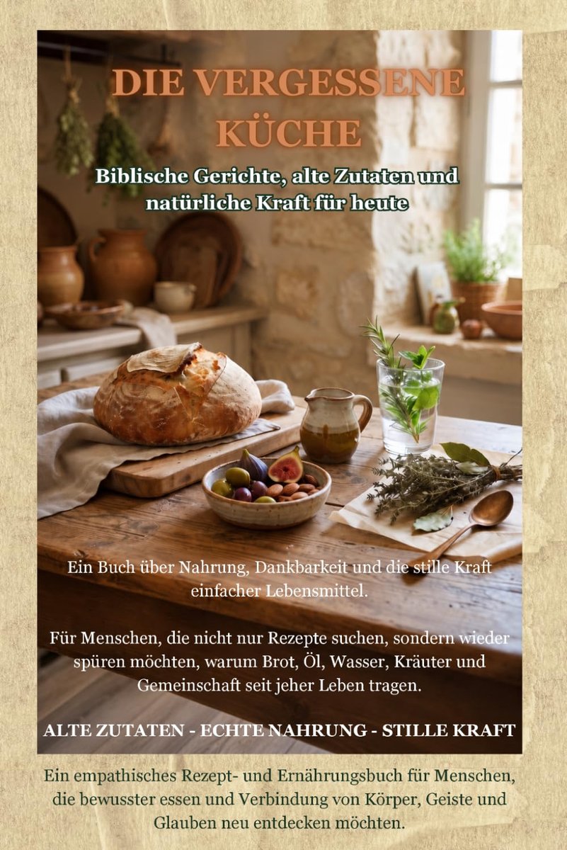VERGESSENE KÜCHE: Biblische Gerichte, alte Zutaten und natürliche Kraft für heute