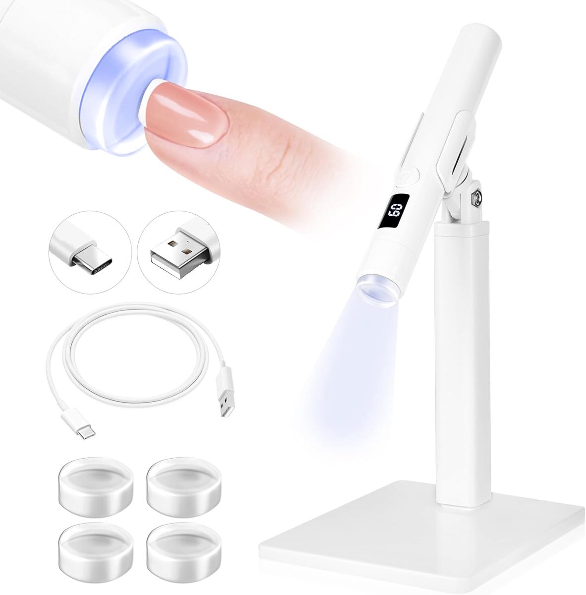 U-V-lamp, gelnagels, draadloos