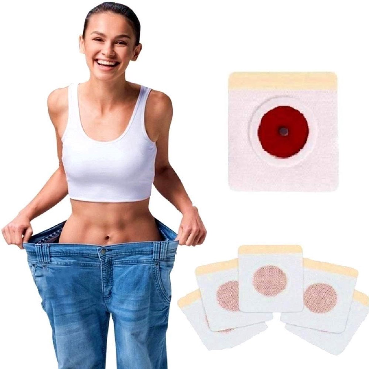 Patch, Slim Patch, Gewichtsverlust Aufkleber, fettverbrennung am bauch, Eimer Taille, Bauchfett Taille, Anti Cellulite, Schnelles Abnehmen und nicht reizend (60 Stück)