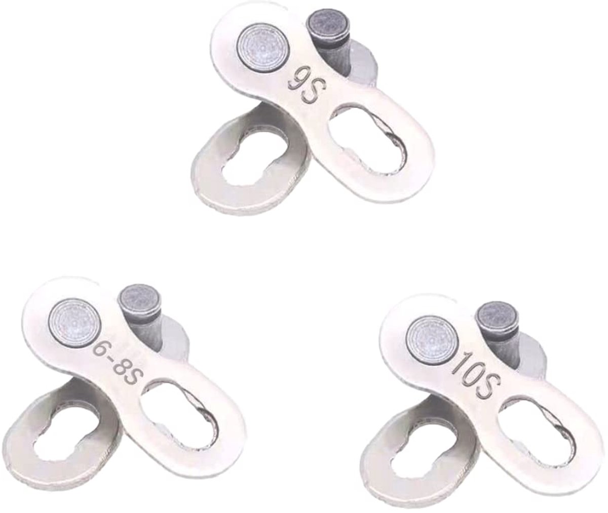 Kettingslot 3 Stuks Fietsketting - Fiets Missing Link - Voor 6-7-8, 9, 10 Snelheidsketting - Betrouwbare verbinding - SnelShoppen