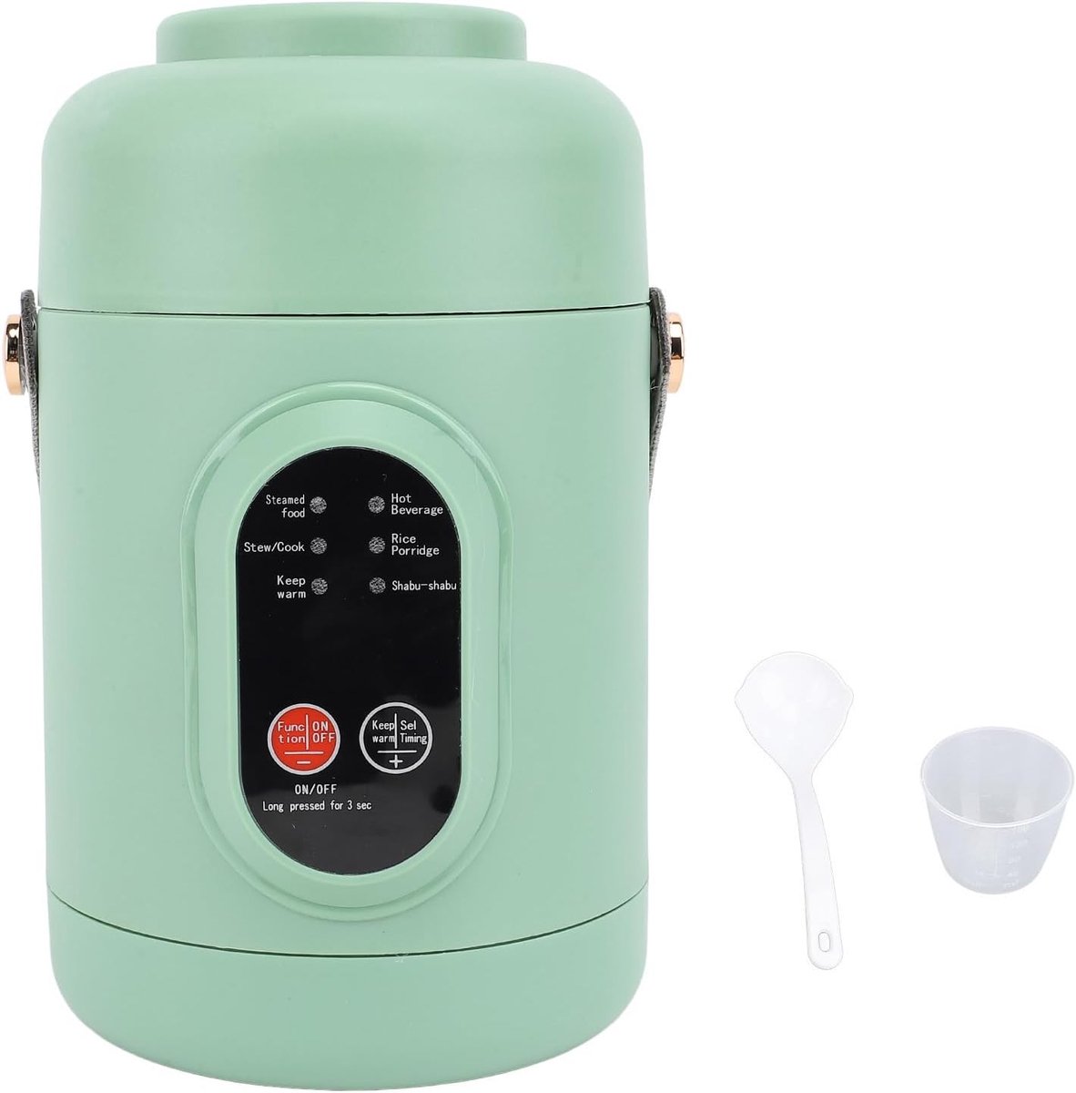 Elektrische Pot, 500W 800Ml Reiskookpot, Roestvrijstalen Mini-multifunctionele Elektrische Sudderpot voor Het Maken van Soepen, Rijst, Thee, Pap en Noedels (EU-stekker)