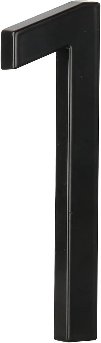 5" (12 cm) zwevend huisnummer voor buiten – Modern adresbord van
