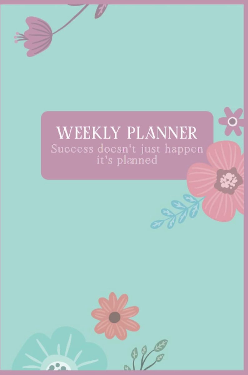 Weekly planner - succes plannen - A4 formaat - overzichtelijke indeling - ShopVlot