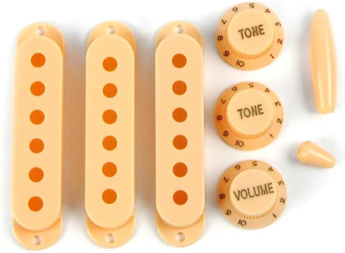 Gitaar Onderdeel Gesloten Stijl Pickup Covers met 2T1V Controle Knoppen Toggle Schakelaar Tip Whammy Bar Tip 52/52/52mm cr me