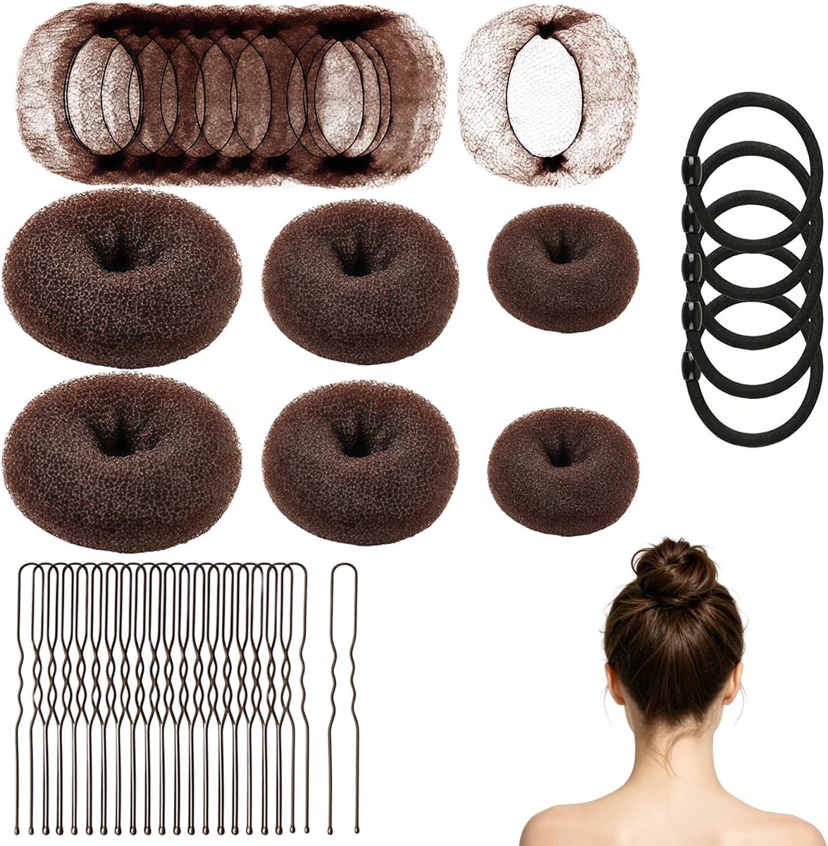 Maker Set - 71-delig in Verschillende Maten, Haarknot Maker met