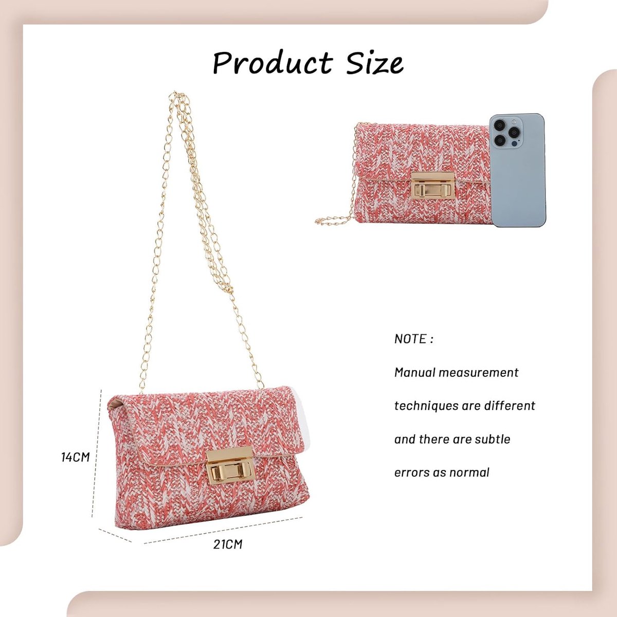 dames clutch schoudertas kleine dame zomer stro vakantie reizen rotan