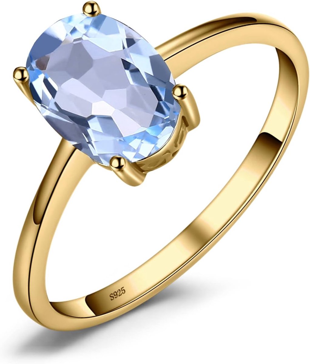 Echte Edelsteen Granaat Citrien Peridot Blauwe Topaas Amethist