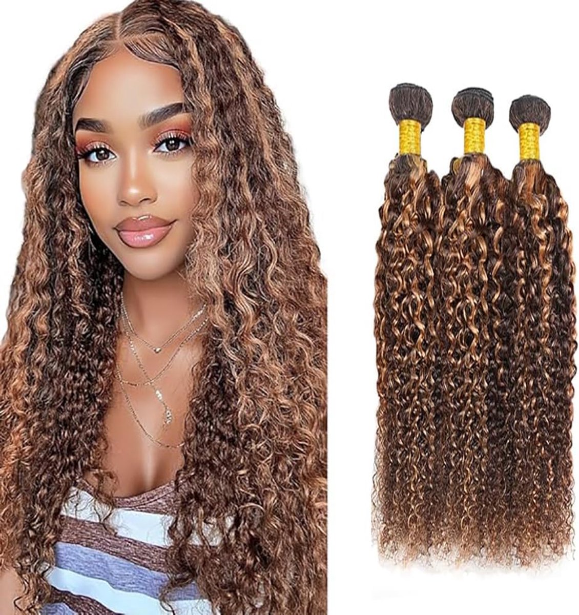 Wave Human Hair Bundles Unprocessed Human Hair Extensions Double Weft