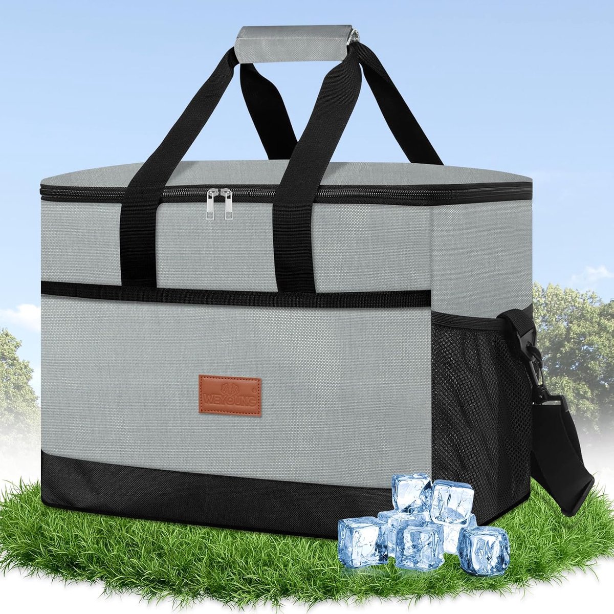SnelShoppen - Isothermische Tas 30L - Grote Capaciteit - Warm en Koud Behouden - Waterdichte Binnenzak - Herbruikbaar en Makkelijk Schoon te Maken - L