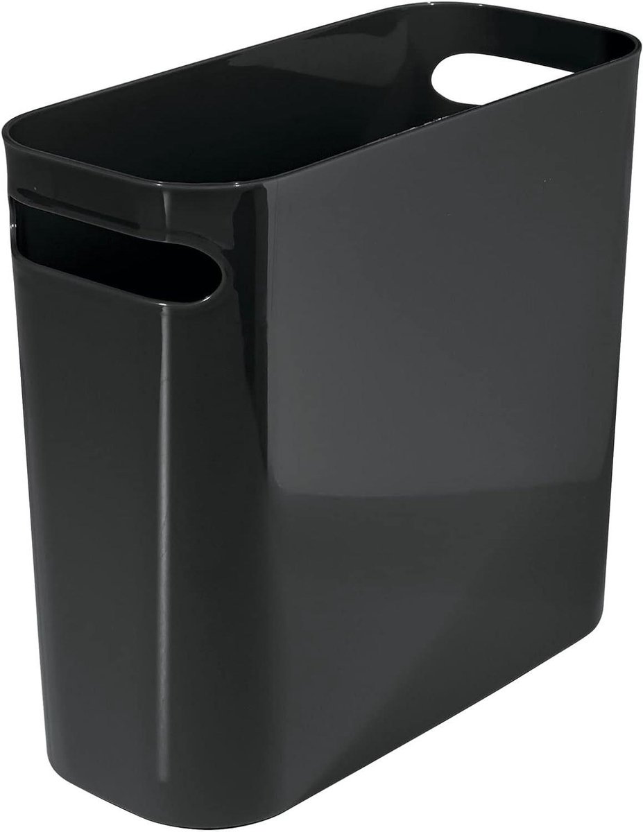 Badkameremmer - Prullenbak Slaapkamer - Afval Verzamelen - Compact Ontwerp - 15 gallon/57 liter - Zwart