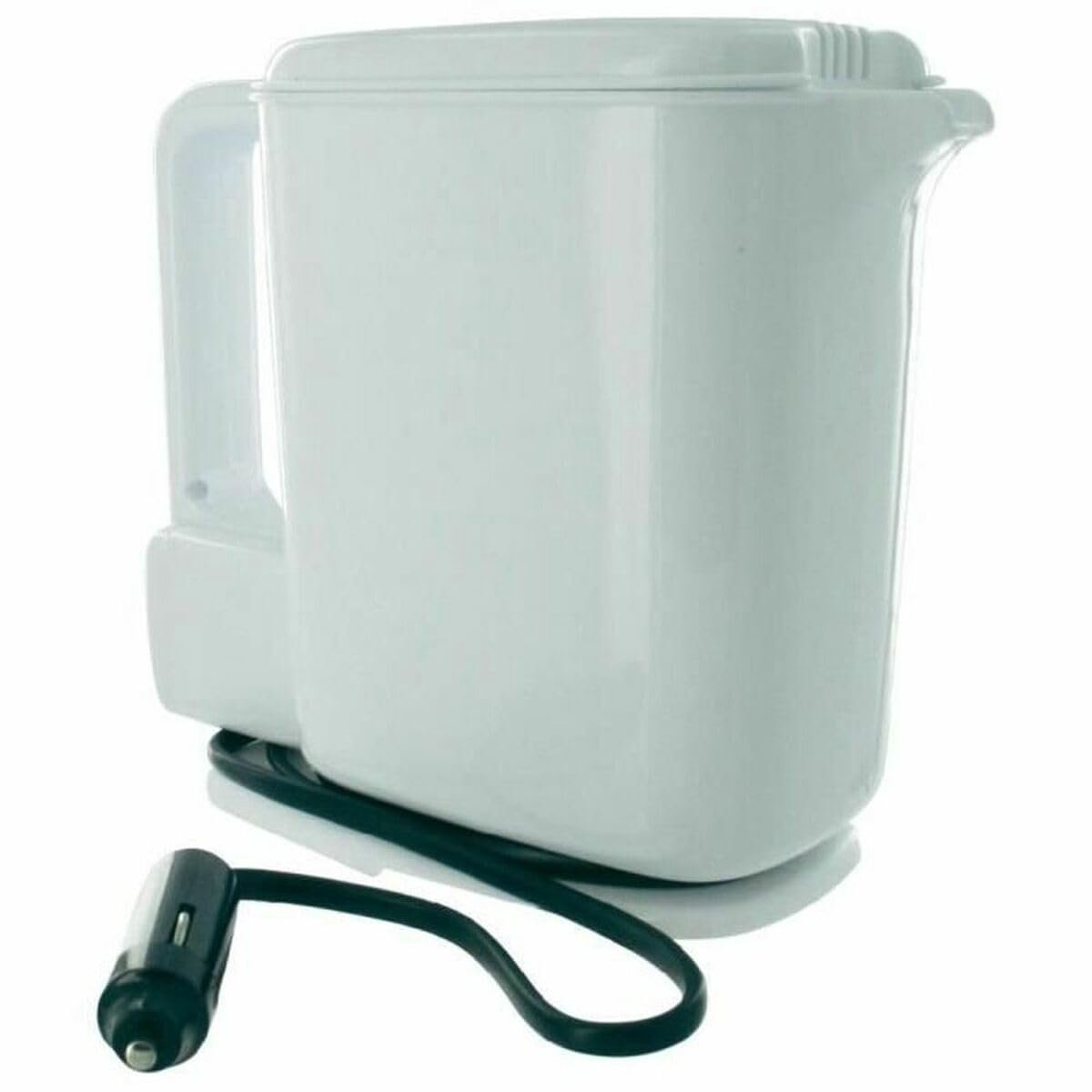 SnelShoppen - 12V Waterkoker 1L 250W Compact Wit Blauw voor Vrachtwagen Camper Boot Reis Automatische Uitschakeling Sigarettenaansteker
