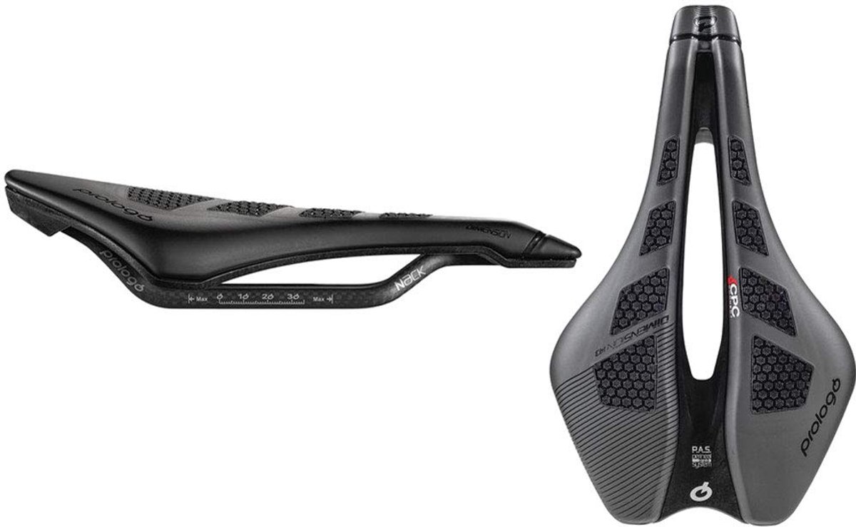 SnelShoppen - Prologo Dimension CPC Fietszadel Uniseks Volwassenen Hard Zwart - Comfortabel Sportzadel voor Fietsen en Recreatieve Tochten