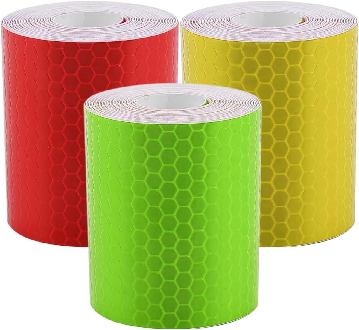 Reflecterend plakband - 3 rollen veiligheidswaarschuwingstape, zelfklevend, waterdicht, ideaal voor buitengebruik, 2 cm x 5 m, zichtbaarheid en veiligheid verhogen