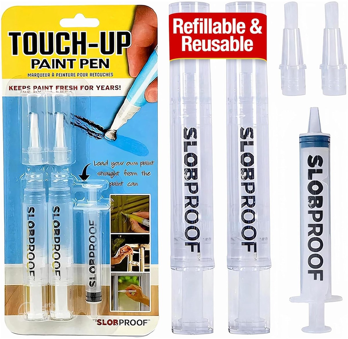 Omgoods - Touch-Up Paint Pen - Opvulbare Verfpen voor Muren en Hout