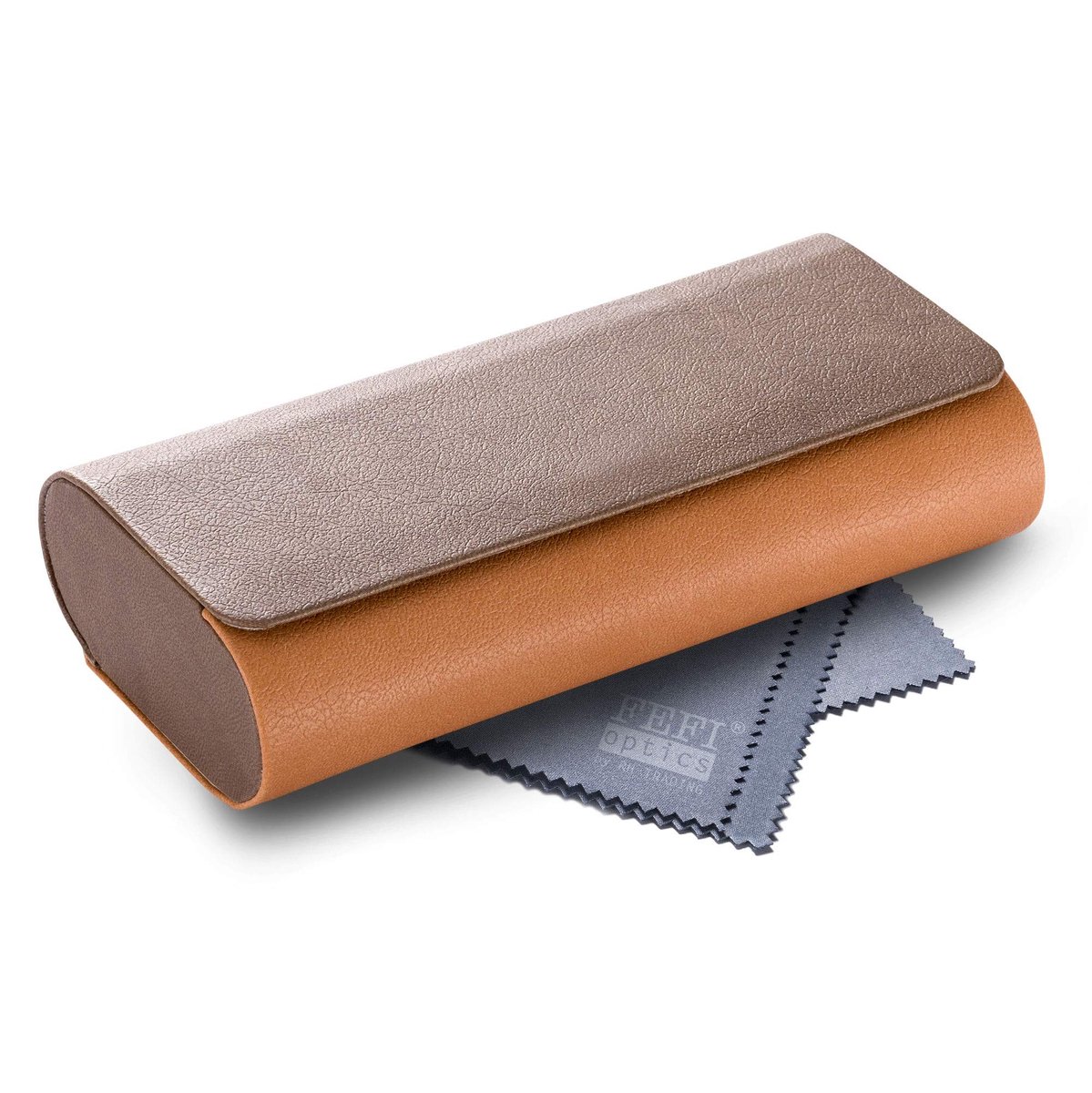 Omgoods - Hardcase voor 2 Brillen - Bruin - Trendy en Veilig