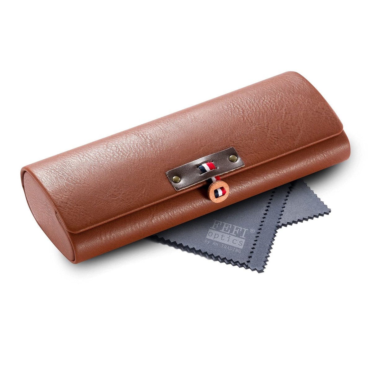 Omgoods - Bril Etui met Leerlook - Inclusief Schoonmaakdoek