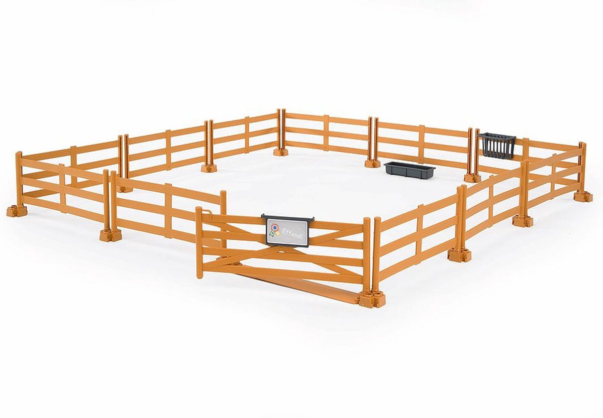 Omgoods - Weidehek met Voederplaats - Accessoire voor Paardenboerderij en Modelbouw
