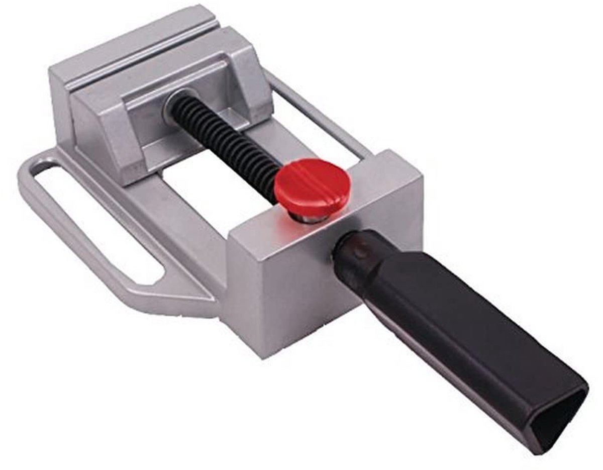 Omgoods - Machine Vise 100 mm - Aluminium met Snelle Ontgrendeling voor Werkbank