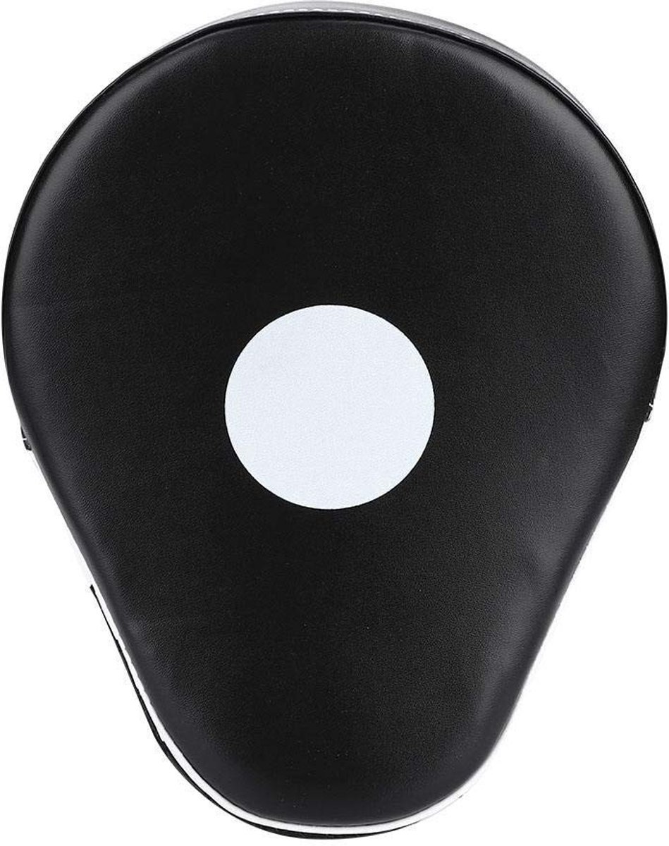 Omgoods- Handschoen Ponsen Pad - Lichtgewicht Boksen - PU Materiaal - Schuim - Zwart/Wit - 25 x 20 x 7 cm - Stootkussen