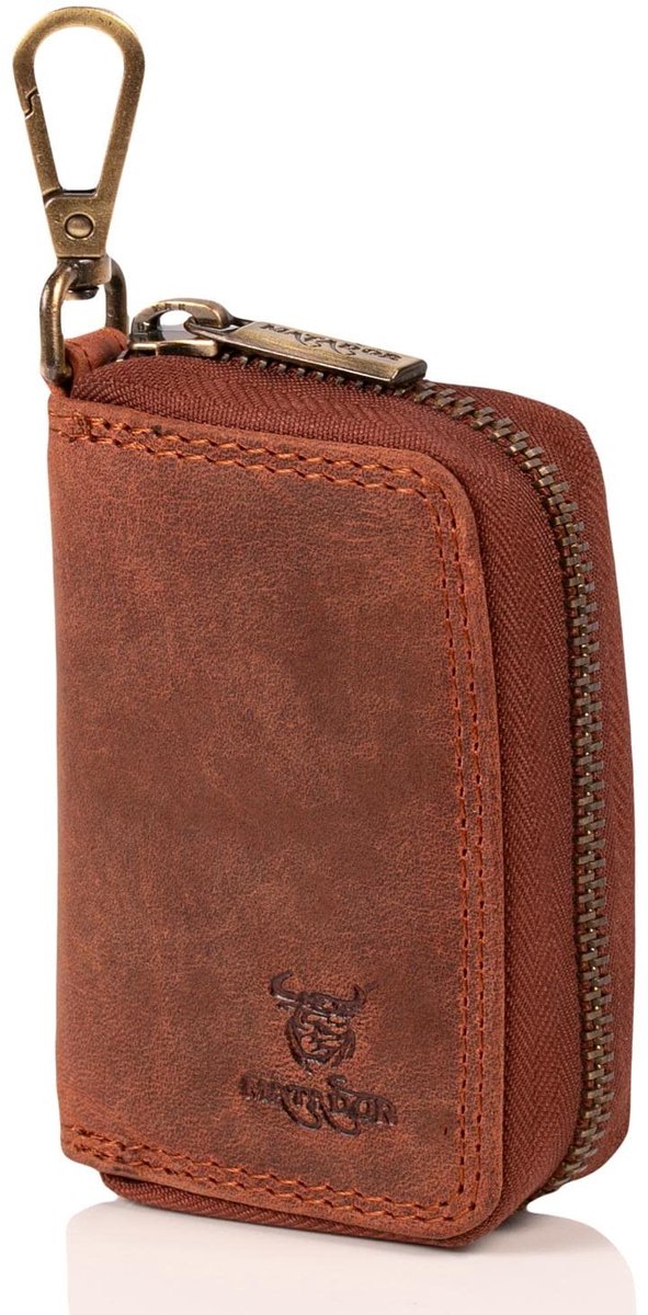 Omgoods - Elegante Leren Sleuteletui met Cadeau Doos - Handgemaakt en Bescherming
