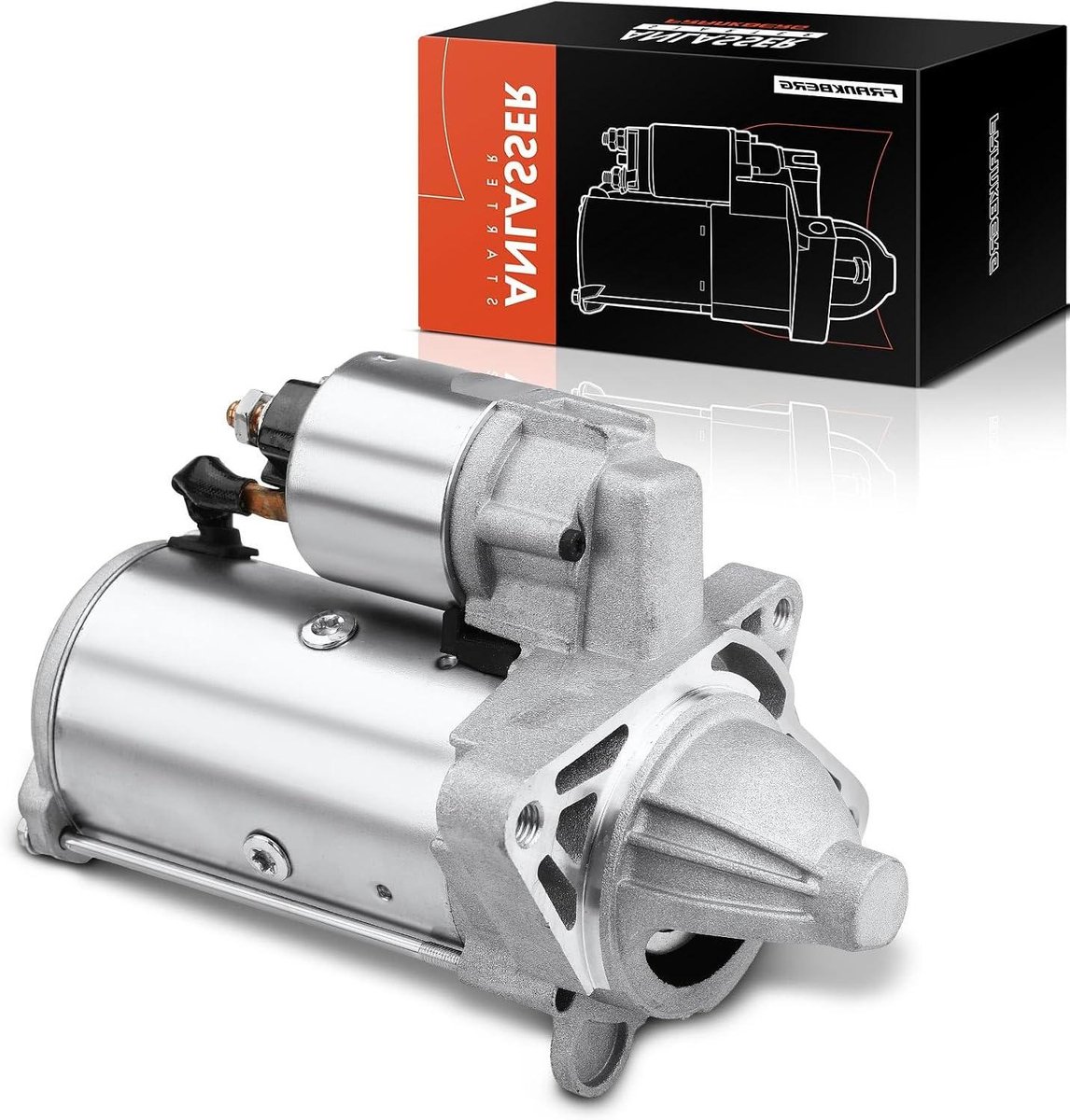 Startmotor Diesel - Starter Motor - Auto Starten - 10 Tanden - 12V 2.2kW - Zilver