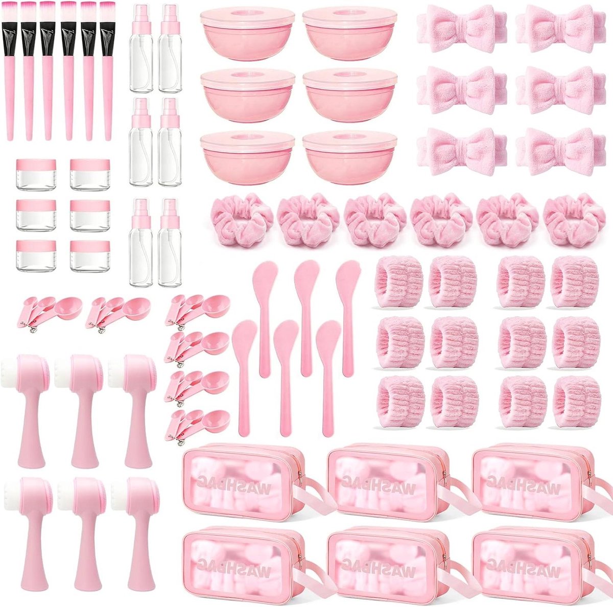 Wellnessset Vrouwen - Spa Party Set - Feest Organiseren - 72 Delige Complete Set