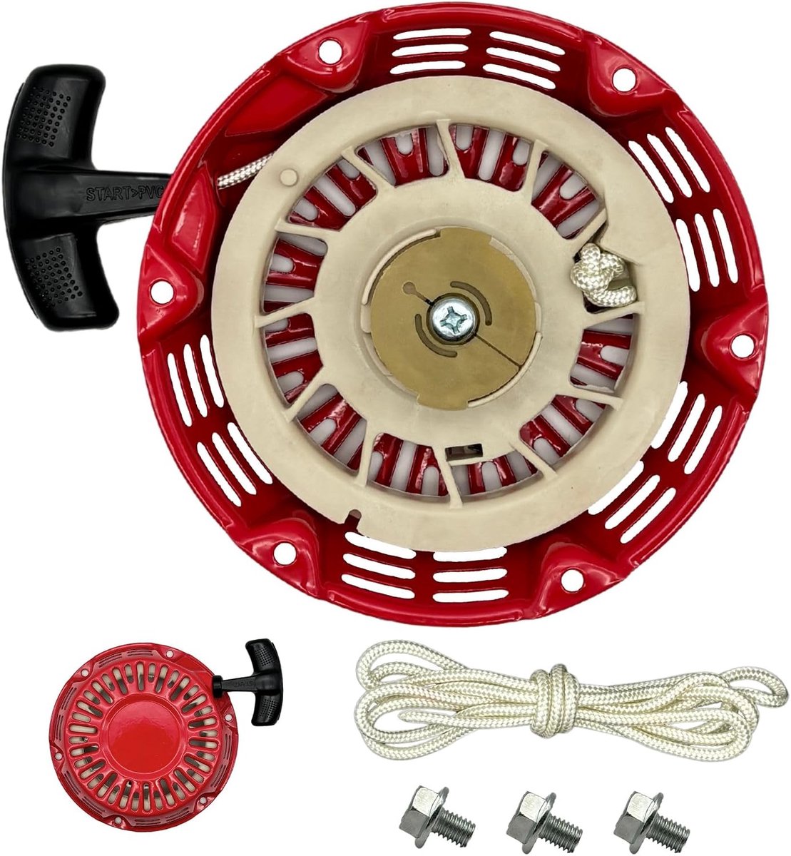 168f Trekstarter Terugspoelstarter Trekstart-assemblage met Trekkoord voor Honda GX120 GX160 GX200 5,5pk 6,5 pk 28400-ZH8-013ZA 28400-ZH8-013YA, Oregon 31-052